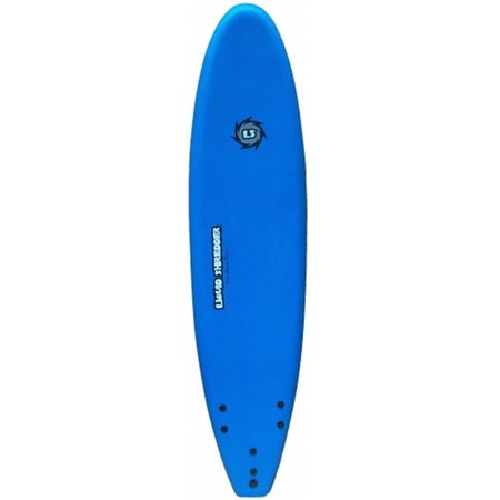 LIQUID SHREDDER Liquid Shredder 8 ft. FSE EPS-PE Soft Surf Board; Blue 8ft FSE SB Blue
